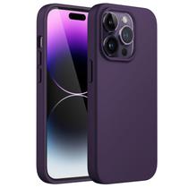 Capa de telefone JeTech Silicone para iPhone 14 Pro Max 6,7" roxa Capa de telefone JeTech Silicone para iPhone 14 Pro Max 6,7" roxa