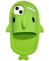 Capa de telefone JIATAY para iPhone 11, chinelos 3D de 6,1 polegadas Shark Capa de telefone JIATAY para iPhone 11, chinelos 3D de 6,1 polegadas Shark
