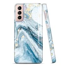 Capa de telefone JIAXIUFEN Galaxy S21 5G de 6,2 polegadas Gold Glitter