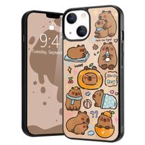 Capa de telefone JOYLAND Cute Capybara impressa para iPhone 13 Mini