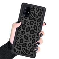 Capa de telefone KANGHAR compatível com Galaxy A51 5G Black Leopard