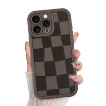 Capa de telefone KANGHAR compatível com iPhone 16 Pro Max - marrom