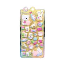 Capa De Telefone Kawaii Com Adesivo 3D De Bolha, Desenho De Bumbum Feliz, Decoração Macia De