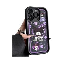 Capa de Telefone Kawaii Kuromi - Anime Líquido para iPhone 15/14/13/12/11/Pro Max/XR/7/8