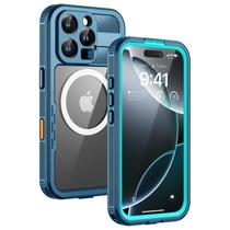 Capa de telefone Lanhiem Magnetic para iPhone 16 Pro Max à prova d'água