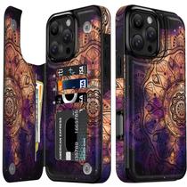Capa de telefone LETO para iPhone 16 Pro Max Wallet Capa de couro