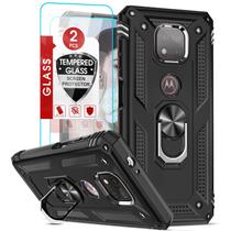 Capa de telefone LEYi para Moto G Power 2021 com 2 vidros temperados