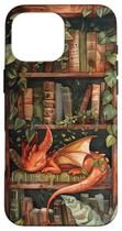 Capa de telefone Librarian Bookish Girl Loves Dragons & Books