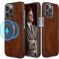 Capa de telefone LOHASIC Leather para iPhone 15 Pro Max 6,7" 2023
