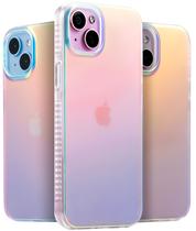 Capa de telefone LONLI Hue para iPhone 15 com amortecedor absorvente de choque Capa de telefone LONLI Hue para iPhone 15 com amortecedor absorvente de choque