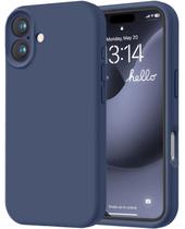 Capa de telefone LOVE 3000 projetada para iPhone 16 6.1 azul marinho Capa de telefone LOVE 3000 projetada para iPhone 16 6.1 azul marinho