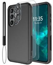 Capa de Telefone LSYPP à Prova de Choque para Samsung Galaxy S25 - Preta Capa de Telefone LSYPP à Prova de Choque para Samsung Galaxy S25 - Preta