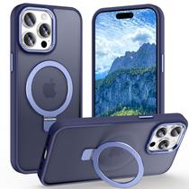 Capa de telefone Lufanbis Magnetic com suporte de anel para iPhone 15 Pro