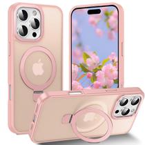 Capa de telefone Lufanbis Magnetic para iPhone 16 Pro Max rosa