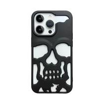 Capa de Telefone Luxuosa à Prova de Choques com Design de Caveira para iPhone 11/12/13/14/15 Pro