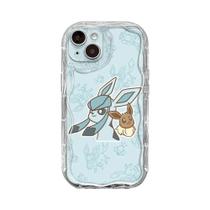 Capa De Telefone Luxuosa Com Textura Cremosa Eevee Para Apple iPhone 13 15 14 pro Max 12 Mini 8 SE