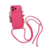 Capa De Telefone Luxuosa E À Prova De Choque Para iPhone 17 pro Max 16 15 14 13 12 11 Com Cordão