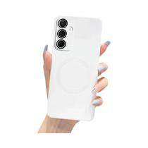 Capa De Telefone Luxuosa Fosca Para Samsung Galaxy Série a Capa De Carregamento Sem Fio Magnética