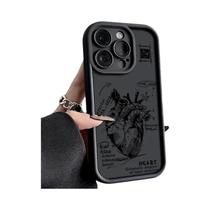 Capa De Telefone Macia Com Padrão Médico De Coração Para iPhone 17 Air 13 16 15 14 pro Max 11 12 13