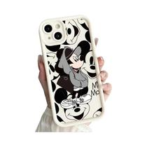 Capa De Telefone Macia Do Mickey Minnie Mouse Para Apple Iphone 15 14 13 12 11 Mini Xs Xr X 8 7 Pro