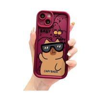 Capa De Telefone Macia E Fofa De Capivara Para Apple iPhone 14 pro 16e 14 XS XR 12 Mini 16 plus 11