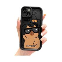 Capa De Telefone Macia E Fofa De Capivara Para Apple iPhone 14 pro 16e 14 XS XR 12 Mini 16 plus 11