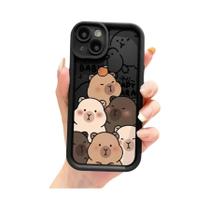 Capa De Telefone Macia E Fofa De Capivara Para Apple iPhone 14 pro 16e 14 XS XR 12 Mini 16 plus 11
