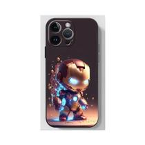 Capa de Telefone Macia Marvel Homem de Ferro para iPhone 15 Pro Max/14/11 Pro Max/13/12/Mini