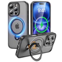 Capa de telefone MAGIC JOHN projetada para iPhone 16 Pro Max preta