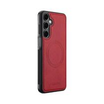 Capa De Telefone Magnética De Couro Para Samsung Galaxy Série a Compatível Com Carregamento Sem Fio