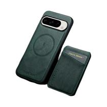 Capa De Telefone Magnética Em Couro PU Para Google Pixel 10 9 8 7 Com Porta Cartões 2 Em 1 Magsafe