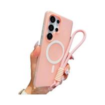 Capa De Telefone Magnética Matte Em Cores Candy Para Samsung Galaxy S24 FE S25 Edge S22 S23 FE plus