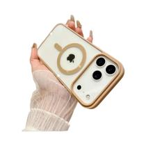 Capa De Telefone Magnética Transparente E À Prova De Choque Em Acrílico Magsafe Para iPhone 13 12