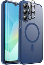 Capa de telefone Mangix Samsung Galaxy A16 5G à prova de choque azul marinho Capa de telefone Mangix Samsung Galaxy A16 5G à prova de choque azul marinho