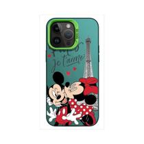 Capa de Telefone Mickey e Minnie Disney para iPhone 15/14/13/12/11 - Modelos Pro Max e Plus