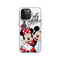 Capa de Telefone Mickey e Minnie Disney para iPhone 15/14/13/12/11 - Modelos Pro Max e Plus