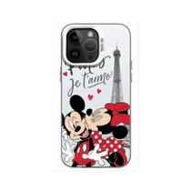 Capa de Telefone Mickey e Minnie Disney para iPhone 15/14/13/12/11 - Modelos Pro Max e Plus