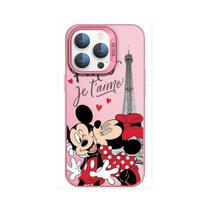 Capa de Telefone Mickey e Minnie Disney para iPhone 15/14/13/12/11 - Modelos Pro Max e Plus