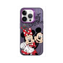 Capa de Telefone Mickey e Minnie Disney para iPhone 15/14/13/12/11 - Modelos Pro Max e Plus