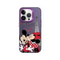 Capa de Telefone Mickey e Minnie Disney para iPhone 15/14/13/12/11 - Modelos Pro Max e Plus