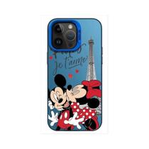 Capa de Telefone Mickey e Minnie Disney para iPhone 15/14/13/12/11 - Modelos Pro Max e Plus