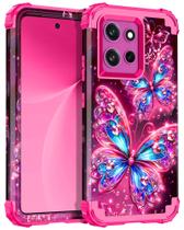 Capa de telefone Miqala para Moto G Power 5G 2026 à prova de choque rosa profundo Capa de telefone Miqala para Moto G Power 5G 2026 à prova de choque rosa profundo