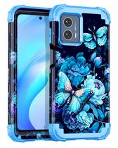 Capa de telefone Miqala para Motorola Moto G 5G 2023 azul de corpo inteiro Capa de telefone Miqala para Motorola Moto G 5G 2023 azul de corpo inteiro