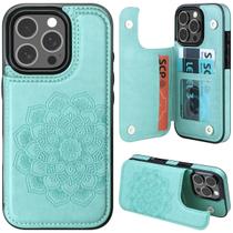 Capa de telefone MMHUO para iPhone 16 Pro, carteira com suporte para cartão Capa de telefone MMHUO para iPhone 16 Pro, carteira com suporte para cartão