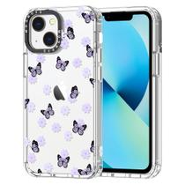 Capa de telefone MOSNOVO para iPhone 13 Buffertech Lilac Butterfly