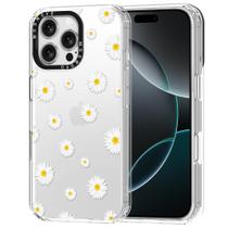 Capa de telefone MOSNOVO para iPhone 16 Pro Max White Daisy Design