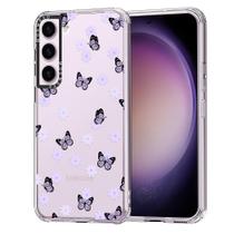 Capa de telefone MOSNOVO para Samsung Galaxy S23 Lilac Butterfly