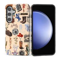Capa de telefone MQJCYB Hybrid Heavy Duty à prova de choque para Samsung S25 FE Capa de telefone MQJCYB Hybrid Heavy Duty à prova de choque para Samsung S25 FE