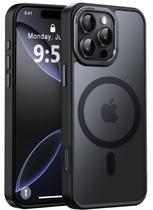 Capa de telefone Newfuture projetada para iPhone 16 Pro Max preta