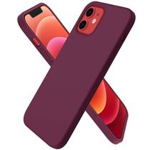 Capa de telefone ORNARTO compatível com iPhone 12 Mini Wine Red